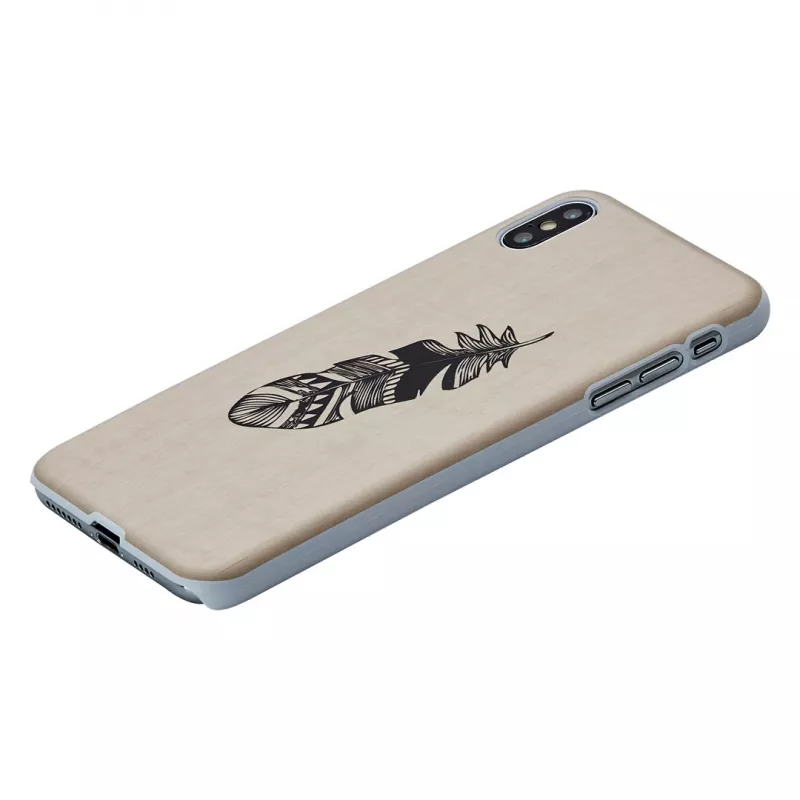 Puzdro na smartphone man and wood pre iPhone XS Max – Indian White
