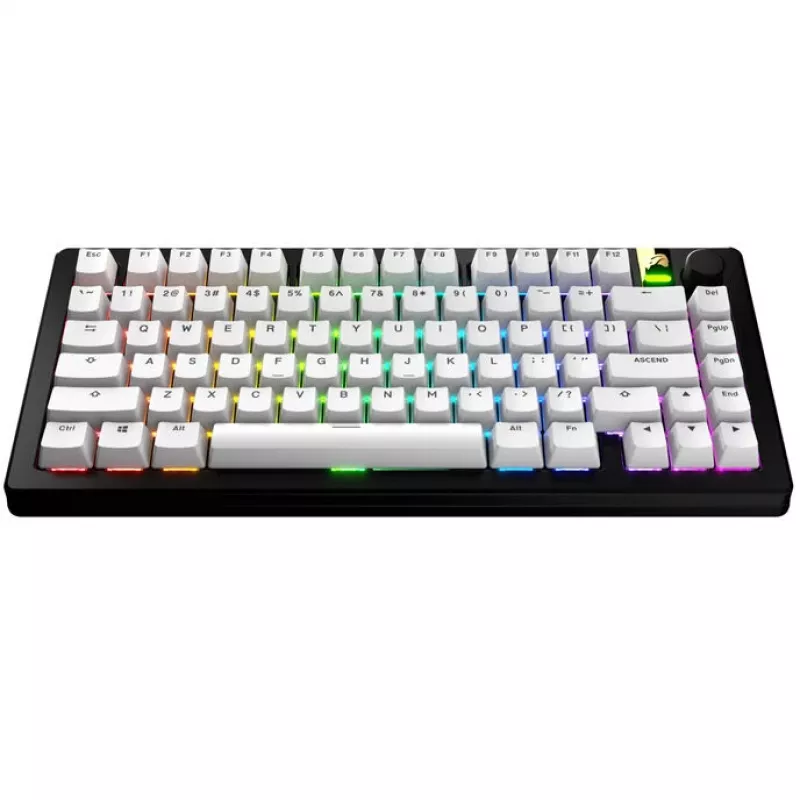 Keycaps GLORIOUS GPBT Basics PBT Dye-Sub Classic biela ANSI-layout