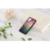 Puzdro na telefón iKins pre Samsung Galaxy S20+ — dizajn vodných kvetov, čierna