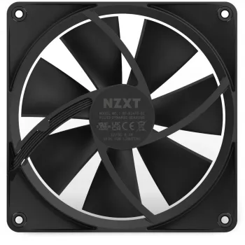 Skriňový ventilátor NZXT F140 RGB 14 cm, čierny, 500–1800 ot/min, fluidné dynamické ložisko, 4-pin, 18 LED