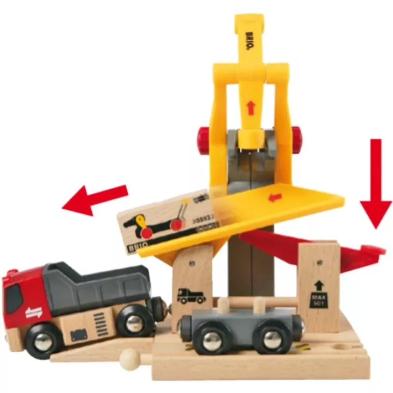 BRIO World nakladacia stanica nákladu, herná budova