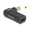 DeLOCK adaptér USB Type-C konektor samica na HP 4,8 x 1,7 mm konektor samec 90° zahnutý