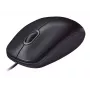 Logitech M90 káblová optická kancelárska myš — 1000 DPI, obojručná, USB Type-A, čierna