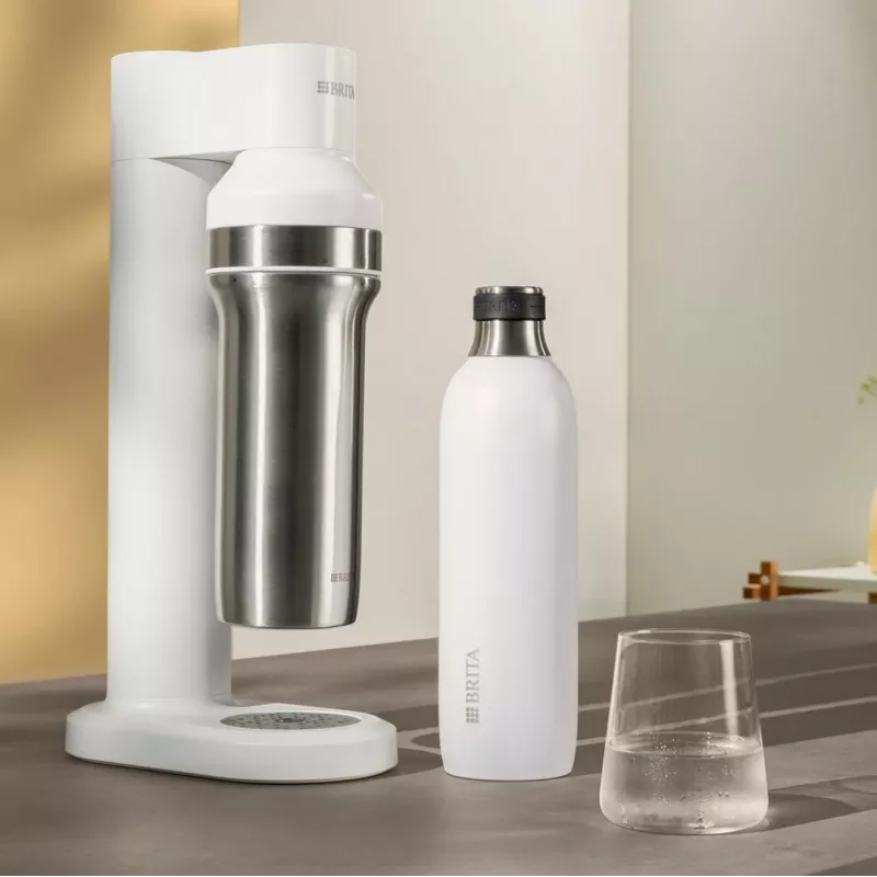 Brita sodaTRIO 1046738 fľaša pre karbonizátor, nerezová oceľ, 0,65 l, biela