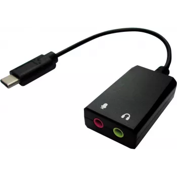 Value 12.99.3213 káblový adaptér USB Type-C 2 x 3,5 čierna (12.99.3213)