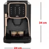 Okka Espresso Pro, plnoautomat čierny/bronzový, 1450 wattov