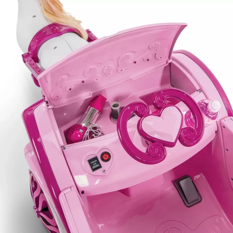 Huffy elektrický kočiar Disney Princezné s koňom 6 V ružový