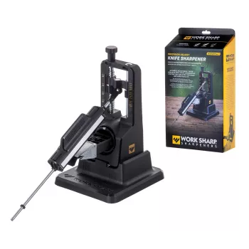 Brúska na nože Work Sharp Precision Adjust 09DX164 nastaviteľný uhol s keramickou obtahovacou tyčou, diamantové platne, čierna, 243,8×165,1×143,3 mm