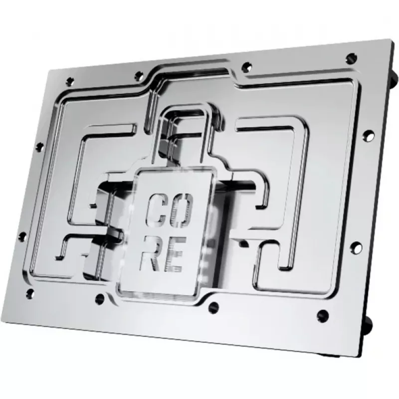 Chladiaci blok Alphacool Core RX 9070 XT Mercury priehľadný chróm s backplate