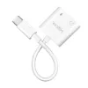LogiLink USB-C audio adaptér USB-C/M na 2x USB-C/F 60W PD biely