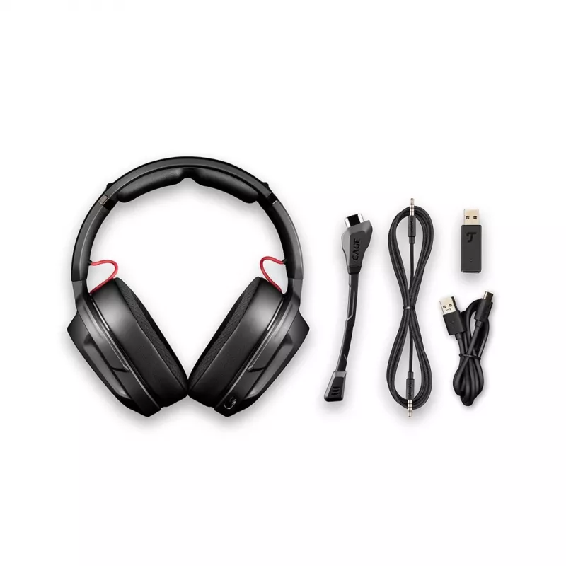 Teufel CAGE PRO headset bezdrôtový čelenkový herný USB Type-C Bluetooth čierna