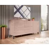Komoda cama meble Cama Nova 155 × 40 × 72 cm, ružová matná, MDF korpus