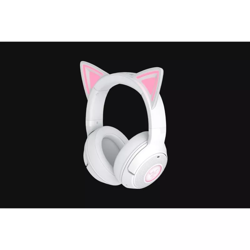 Bezdrôtový herný headset Razer Kraken Kitty V2 BT biela s Bluetooth, THX Spatial Audio, RGB podsvietenie