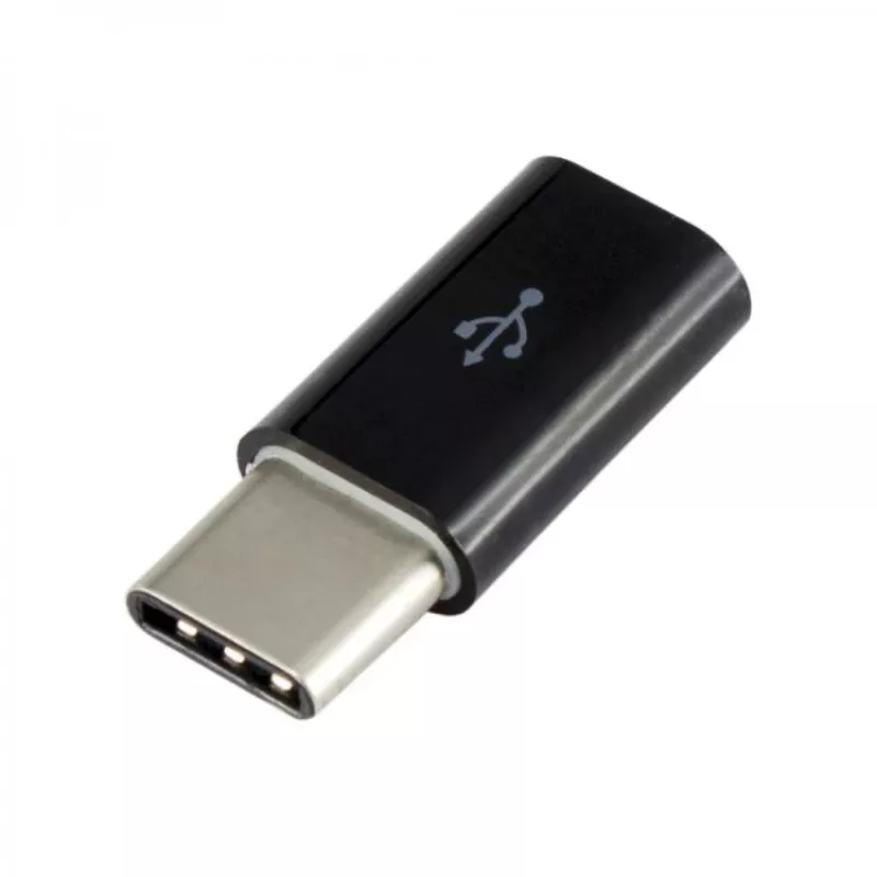 Sbox Micro USB 2.0 F. -> TYPE C M. čierna AD.USB-C B