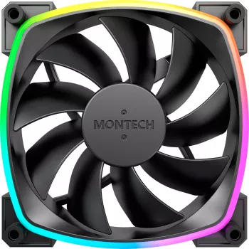 MONTECH AX120 120mm ARGB balenie 3 ks skriňový ventilátor - čierna