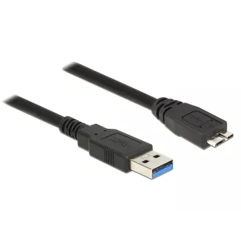 USB kábel DeLOCK 85073 USB 3.2 Gen 1 1,5 m USB A Micro-USB B čierny