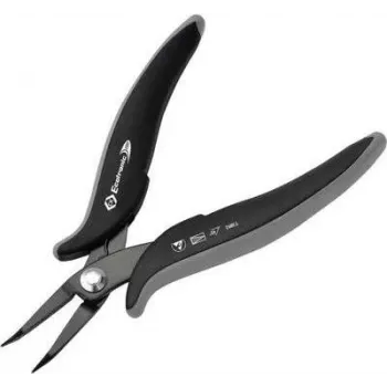 ESD pinzeta c.k tools T3892 45° zahnutá 152 mm – antistatická presná pinzeta