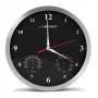 Nástenné hodiny ESPERANZA Washington EHC008K — analógové, okrúhle, 30 cm priemer, čierne, plastové puzdro, sklenený kryt