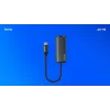 SAVIO adaptér USB-C 3.1 Gen.1 (M) na RJ-45 Gigabit Ethernet (F), 1000 Mbps, AK-56, sivý