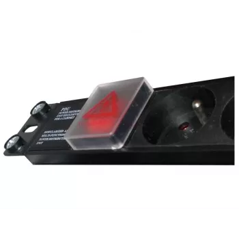 Alantec PZ071U predlžovací kábel 1,8 m 7 AC zásuviek interiérový čierny