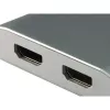 Equip 133464 adaptér MST USB-C na 2x HDMI (zásuvka), USB 3.2 Gen 1, 4096x2160 @30 Hz, 15 cm