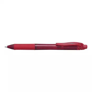 Zasúvacie guľôčkové pero s klipom Pentel Energel X 1.0 červené