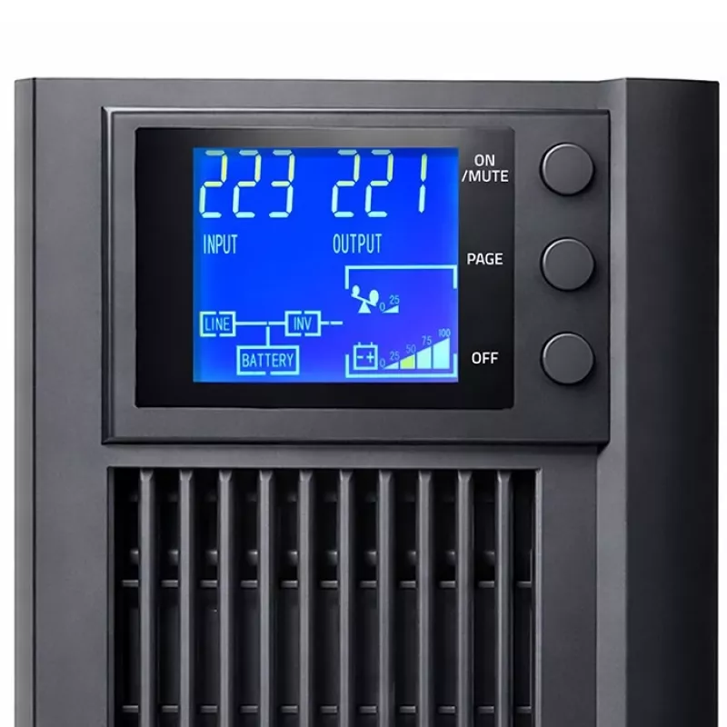 UPS QOLTEC Pure Sine Wave 1kVA 800W s AVR a LCD displejom