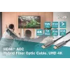 HDMI AOC hybridný optický kábel Digitus AK-330125-200-S