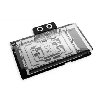 Backplate Alphacool 10269 akryl hliník chróm meď nylon čierna 155,5x235,9x34mm