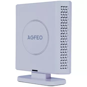 DECT IP opakovač agfeo 6101724 biely — predlžovač dosahu pre DECT/VoIP systémy