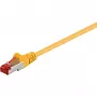 Wentronic Goobay CAT 6 Patch kábel, S/FTP (PiMF), žltý, 20 m - LSZH bez halogénov, meď (68307)