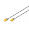 DIGITUS CAT 6A U/UTP tenký patch kábel RJ-45 Cat6a 2m sivý