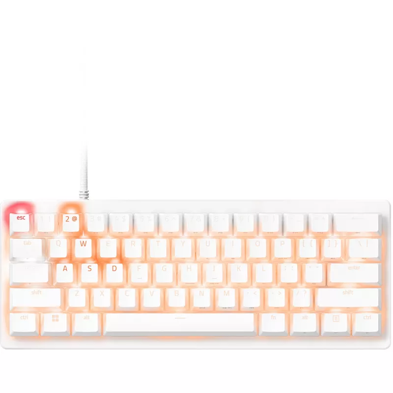 Razer Huntsman V3 Pro Mini - biela - nemecké rozloženie P - klávesnica - optická (RZ03-04992000-R3G1)