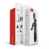 Statívový selfie stick Crong CRGSGU1BLK hliníkový Bluetooth s vyklápacími nožičkami a držiakom na telefón