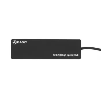 USB hub Tellur Basic 4-port USB 2.0 — čierny, 4x USB-A porty