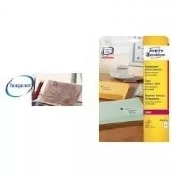 Tlačové etikety transparentné Avery L7551-25