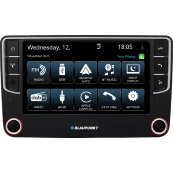 2DIN multimediálna jednotka do auta BLAUPUNKT Wolfsburg 648 DAB s CarPlay a Android Auto