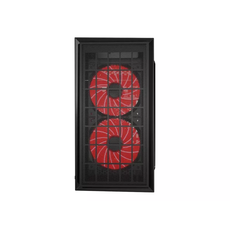 GEMBIRD CCC-FORNAX-950R herný dizajn PC skriňa 3 x 12 cm ventilátory červené