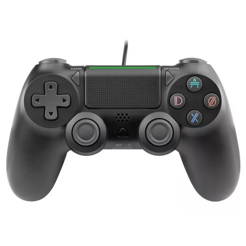 Káblový gamepad TRACER SHOGUN PRO čierny — 16 tlačidiel, analógový/digitálny, 1,5 m kábel, vibrácie, PC/PS4/PS3