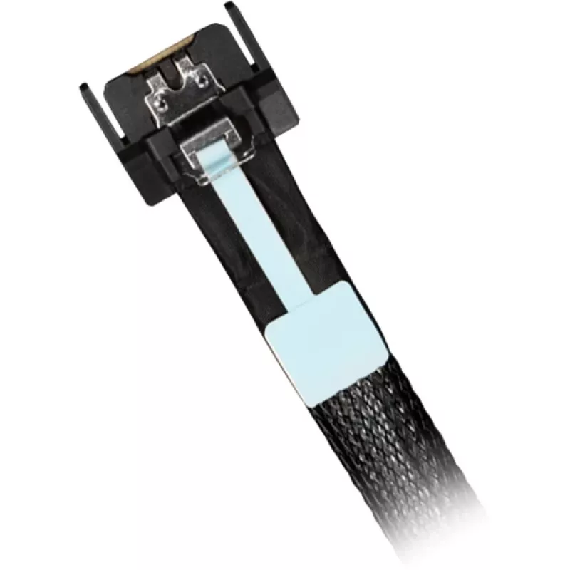 Kábel ICY DOCK MB414L-B MCIO 4i SFF-TA-1016 na MCIO 4i SFF-TA-1016, 0,5 m