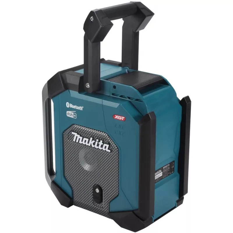 Makita MR007GZ Akumulátorové stavebné rádio, DAB+/FM, 18V-40V, čierno/zelené