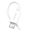 Kábel Baseus Superior Series USB na Lightning, 2,4A, 0,25m (biela)