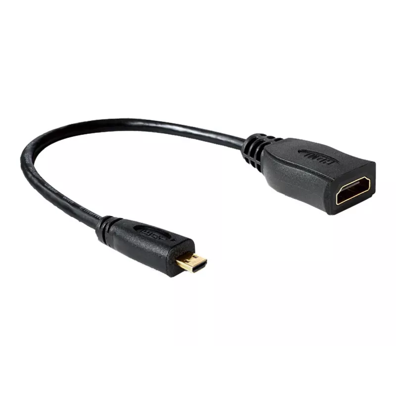 HDMI kábel DeLOCK 65391 0,23m typ A na typ D čierny