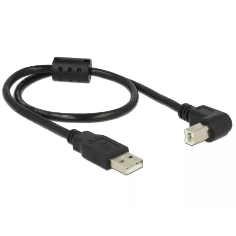 USB kábel DeLOCK 0,5 m USB 2.0-A USB 2.0-B čierny
