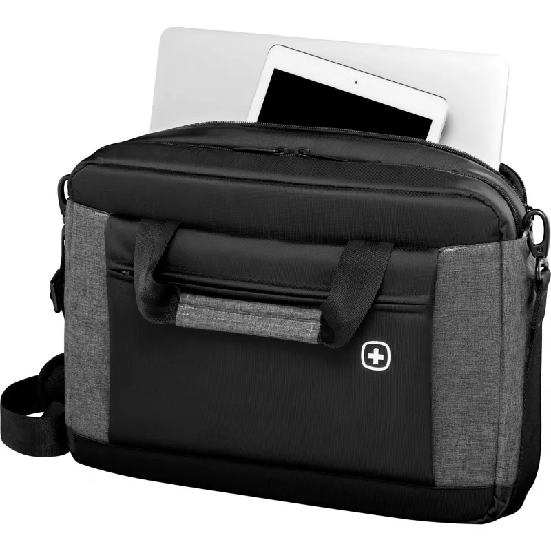 WENGER Underground taška na notebook pre 35,8 až 39,6 cm 14,1 až 15,6 palcov Toploader Tablet Laptop čierna