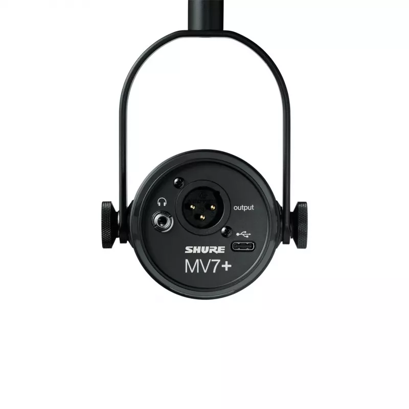 Shure MV7+-K - mikrofón pre prednes a spev s XLR/USB-C konektorom, čierny