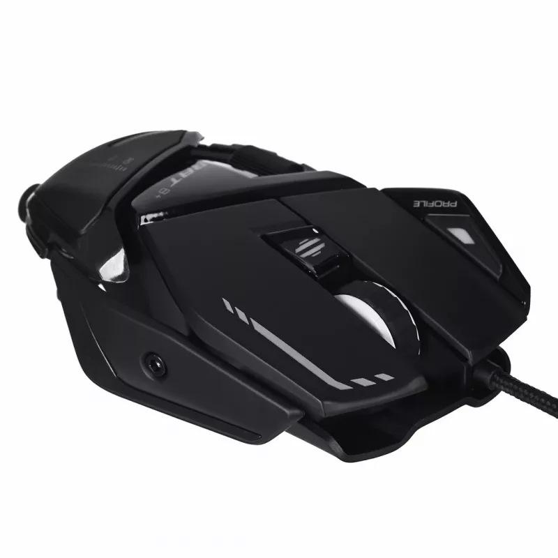 Herná myš MadCatz R.A.T. 8+ — pre pravákov, optická, 16000 DPI, 11 tlačidiel, USB Type-A, 145 g