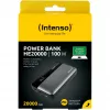 Powerbank INTENSO 7350050 — 20000 mAh, 1× USB-A + 2× USB-C, 100 W celkový výstupný výkon, čierna/sivá