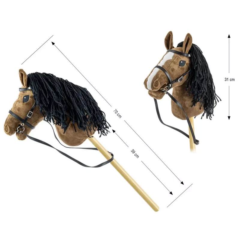 Hobby horse tmavohnedý