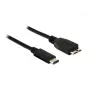 USB kábel DeLOCK 1 m USB 3.1 USB 3.2 Gen 2 USB C Micro-USB B čierny